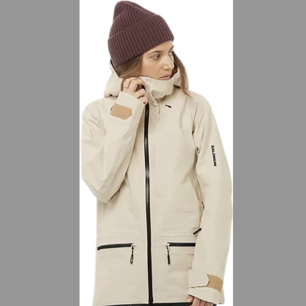 Salomon Absolute 3L Women’s Shell Jacket - White, Size L